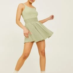 Highlight Smocked Waist Dress