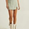 Everley Linen Mini Skirt -AS Revival store 001125 SARALEE HH46 DESERT SAGE 00