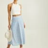 Amalia Floral Midi Skirt -AS Revival store 001890 G1068Y311JD BLUE IVORY 00