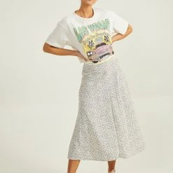 Brylee Midi Skirt -AS Revival store 001890 G1068Y348JD IVORY BLACK 01