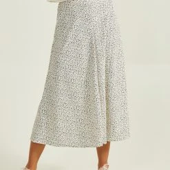Brylee Midi Skirt -AS Revival store 001890 G1068Y348JD IVORY BLACK 02