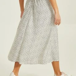 Brylee Midi Skirt -AS Revival store 001890 G1068Y348JD IVORY BLACK 03