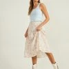 Lauren Floral Midi Skirt -AS Revival store 001890 G1068Y366JD IVORY MAUVE 00