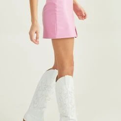 Brooklyn Skirt -AS Revival store 001890 G1123K777JD HOT PINK 02