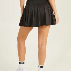 Pleated Tennis Skort -AS Revival store 001890 H1139K724JD BLACK 03