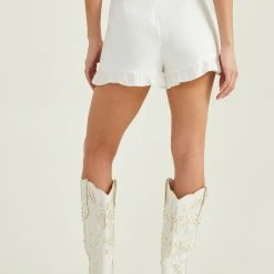 Riley Ruffle Skort -AS Revival store 002044 P31808 S23 IVORY 04