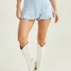 Riley Ruffle Skort -AS Revival store 002044 P31808 S23 LIGHT BLUE 00