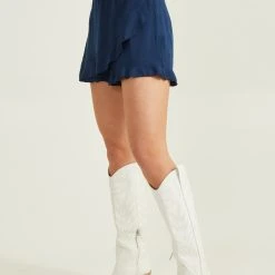 Riley Ruffle Skort -AS Revival store 002044 P31808 S23 NAVY 03