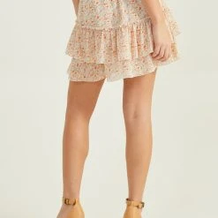 Camille Smocked Ruffle Skirt -AS Revival store 002044 S31694 02 YELLOW MULTI 02