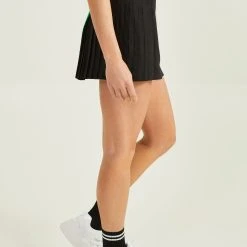 Down The Line Skirt -AS Revival store 004059 SK7024 BLACK 02