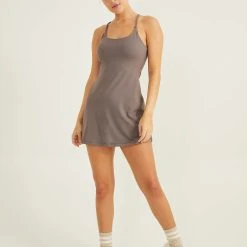 Be Free Tennis Dress -AS Revival store 004063 D1166 SMOKEY GREY 03