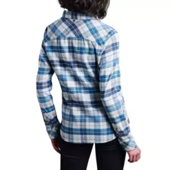 Women's Kuhl Tess Long Sleeve Flannel Shirt -AS Revival store 19307041169 1