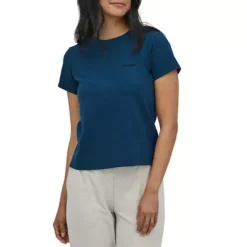 Women's Patagonia P-6 Logo Responsibili-Tee -AS Revival store 19418799125 1