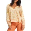 Women's Billabong Free Heart Long Sleeve Blouse -AS Revival store 19484395344