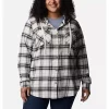 Women's Columbia Plus Size Anytime Stretch Hooded Long Sleeve Shirt