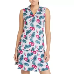 Women's Puma CLOUDSPUN Paradise Sleeveless Golf Polo