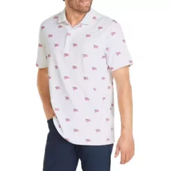 Men's Puma Volition Flags Golf Polo