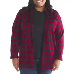 Women's L.L.Bean Scotch Plaid Flannel Tunic Shirt -AS Revival store 19522724034