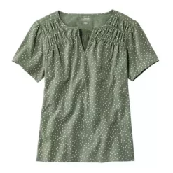 L.L.Bean Women's L.L. Bean Plus Organic Cotton Print T-Shirt