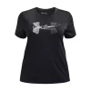Women's Under Armour Plus Tech™ Twist Script Logo Short Sleeve Shirt