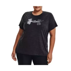 Women's Under Armour Plus Tech™ Twist Script Logo Short Sleeve Shirt -AS Revival store 19525291750 2