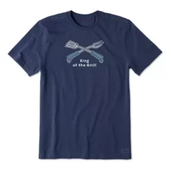 Men's Life Is Good King Of The Grill Crusher T-Shirt