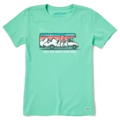 Women's Life Is Good Into The Great Wide Open Crusher Lite T-Shirt