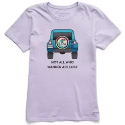 Women's Life Is Good Tie Dye 4x4 Crusher T-Shirt