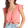 Women's Roxy Sweeter Than This Knotted Cropped Top