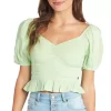 Women's Roxy Life Mirage Woven Puff Sleeve Top