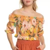 Women's Roxy Like The Sun Again Woven Off The Shoulder Top -AS Revival store 19571848223