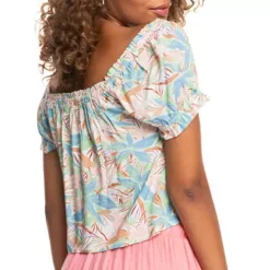 Women's Roxy Shallow Love Short Sleeve Top -AS Revival store 19571848248 1