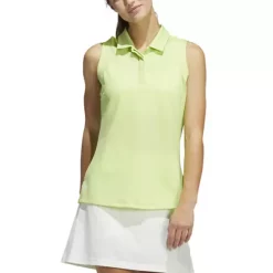 Women's Adidas Primeblue Sleeveless Golf Polo