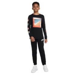 Boys' Nike Sportswear Graphic Long Sleeve T-Shirt -AS Revival store 19587168920 14