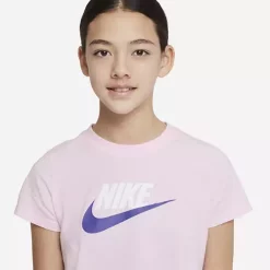 Girls' Nike Sportswear Logo Short Sleeve T-Shirt -AS Revival store 19587172320 5