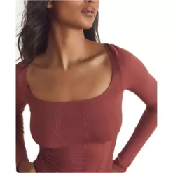 Women's Free People Stay Here Seamlesss Long Sleeve Top 7 Women's Free People Stay Here Seamlesss Long Sleeve Top -AS Revival store 19588997312 2