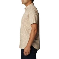 Men's Columbia Rapid Rivers Printed Short Sleeve Shirt -AS Revival store 19597829070 2
