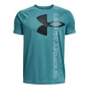 Boys' Under Armour Split Logo Hybrid Tech Short Sleeve T-Shirt -AS Revival store 19604006973