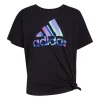 Girls' Adidas Loose Tie-Front T-Shirt -AS Revival store 19621955083