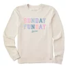 Women's Life Is Good Sunday Funday Long Sleeve Shirt