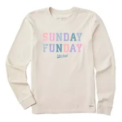 Women's Life Is Good Sunday Funday Long Sleeve Shirt