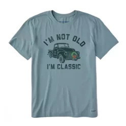 Men's Life Is Good I'm Classic Wreath Truck Crusher T-Shirt
