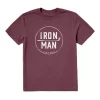 Men's Life Is Good Iron Man Crusher T-Shirt