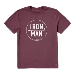 Men's Life Is Good Iron Man Crusher T-Shirt