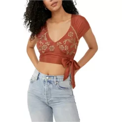 Women's Free People Sahara Embroidered Top
