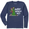 Women's Life Is Good Merry Grinchmas Long Sleeve T-Shirt