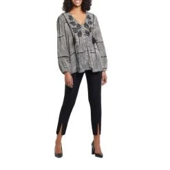 Women's Tribal V-Neck Blouse