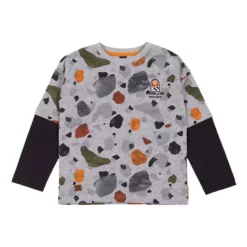 Boys' Nano Long Sleeve Printed Jersey T-Shirt