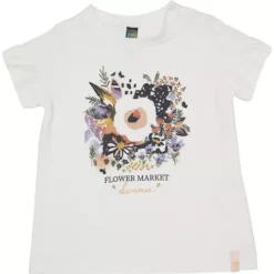 Girls' Nano Flower Market Ruffle Sleeve T-Shirt