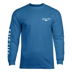 Men's Salt Life Atlas Badge Long Sleeve T-Shirt -AS Revival store 88985642864 1